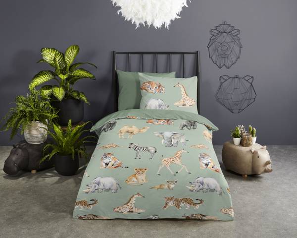 Microfaser-Bettwäsche 33089 - 140 x 200/220 cm + Kissen 70 x 60 cm