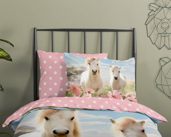 Renforcé-Bettwäsche 33158 - 140 x 200/220 cm + Kissen 70 x 60 cm