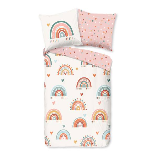 Renforcé-Bettwäsche 33032 - 135 x 200 cm + Kissen 80 x 80 cm