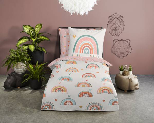 Renforcé-Bettwäsche 33032 - 135 x 200 cm + Kissen 80 x 80 cm