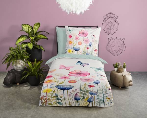 Microfaser-Bettwäsche 33126 - 135 x 200 cm + Kissen 80 x 80 cm