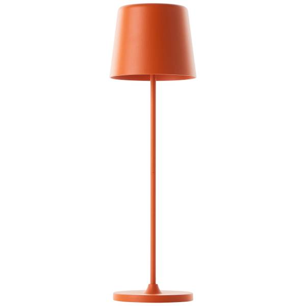 LED-Tischleuchte Kaami - Eisen / Kunststoff - 1-flammig - Orange - 2er Set