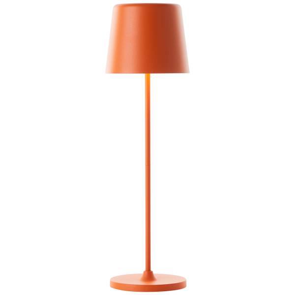 LED-Tischleuchte Kaami - Eisen / Kunststoff - 1-flammig - Orange - 2er Set