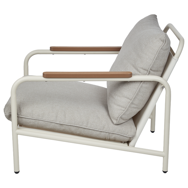 Gartensessel SOULGATE - Stahl - Beige - Beige