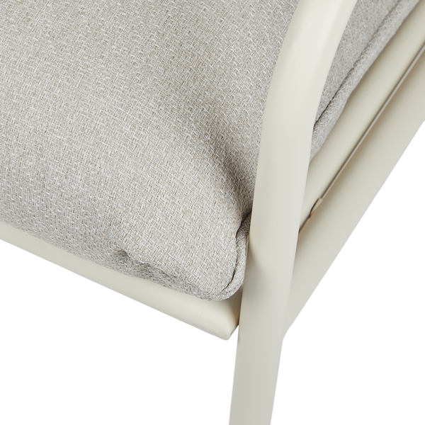 Gartensessel SOULGATE - Stahl - Beige - Beige