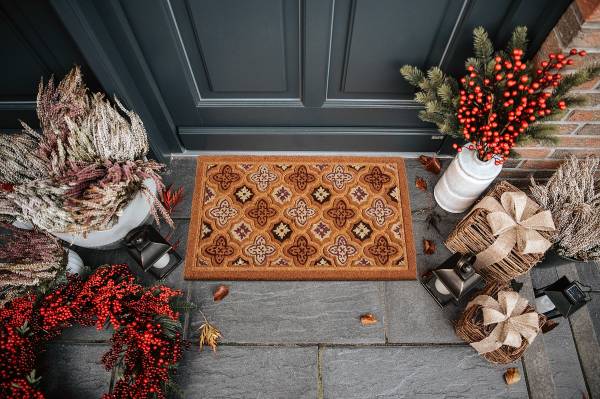 Fußmatte Mix Mats Moroccan Tiles - Kokosfasern / PVC - Braun
