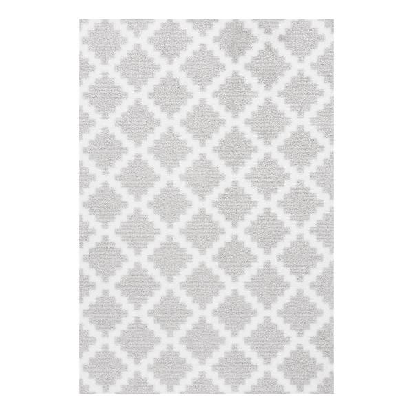 Fuß- & Sauberlaufmatte Elegance - Polyamid / Nitrilkautschuk - Lichtgrau - 50 x 70 cm