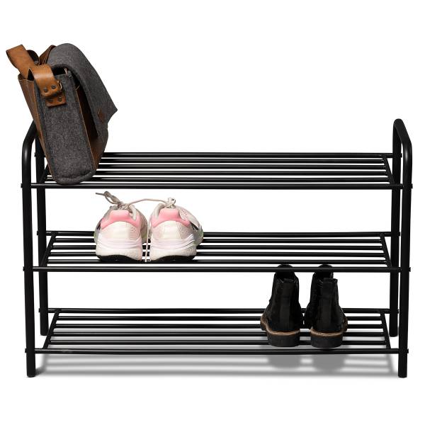 Schuhregal Briard - Metall - Schwarz