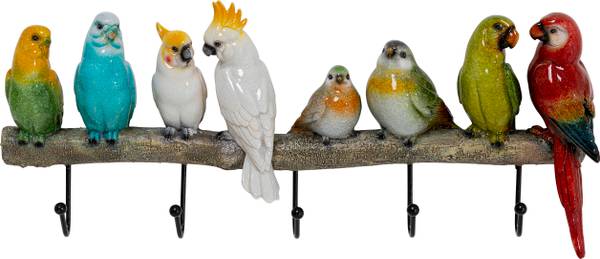 Garderobenleiste Exotic Birds - Mehrfarbig