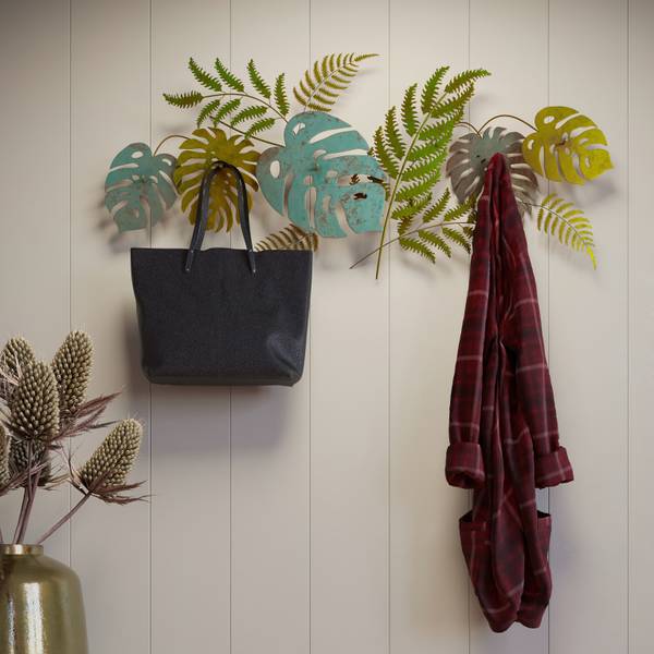 Wandgarderobe Jungle Party - Metall - Grün