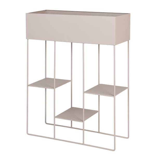 Pflanzständer Rabo - Beige - Stahl - 25 x 80 x 60 cm