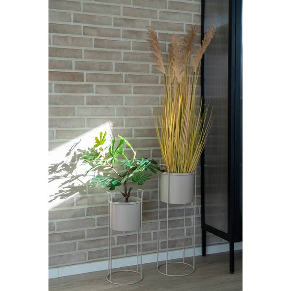 Pflanzständer-Set Rabo 2-teilig - Beige - Stahl