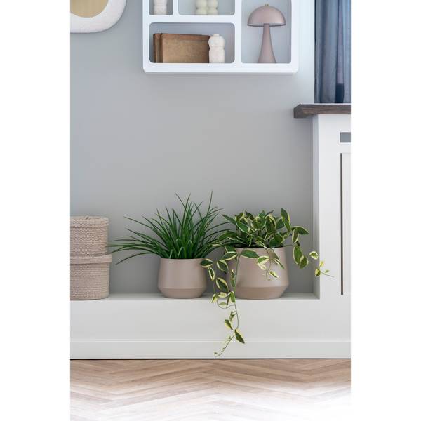 Pflanztopset Trofa 2-teilig - Beige - Stahl