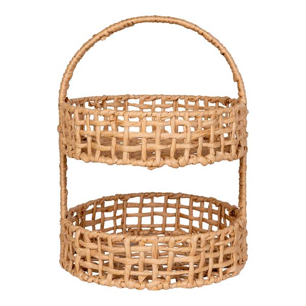 Tablett Anadia - Braun - Stahl - 29 x 39 x 29 cm