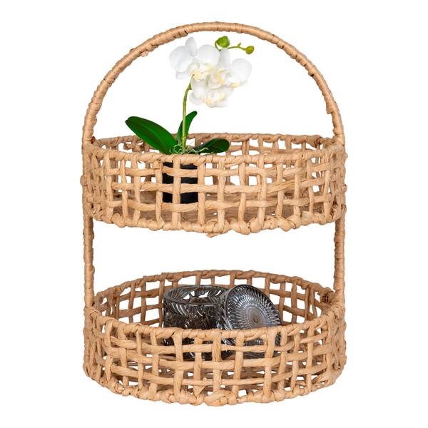 Tablett Anadia - Braun - Stahl - 29 x 39 x 29 cm