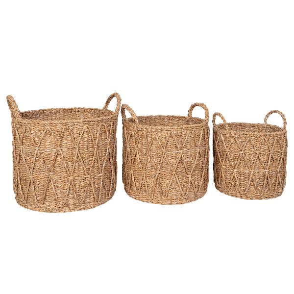 Korbset Krabi 3-teilig - Braun - Andere