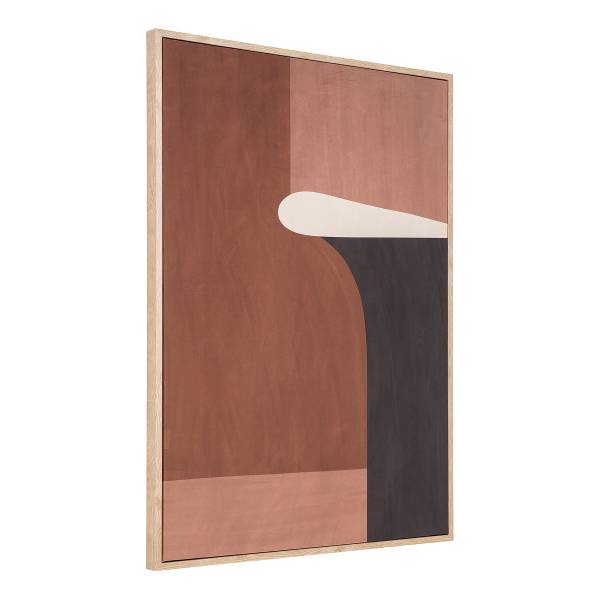 Kunstdruck Cape Town No.2 - Beige - Webstoff - 50 x 70 x 2.5 cm