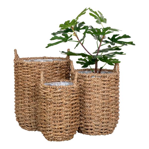 Pflanztopfset Hue 3-teilig - Braun - Andere