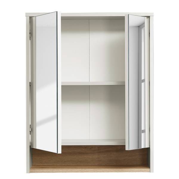 Spiegelschrank Atuabo - Kaschmir / Eiche Evoke Dekor