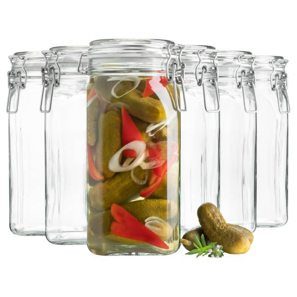 Einmachglas Yotki 6er-Set - Klarglas - Transparent