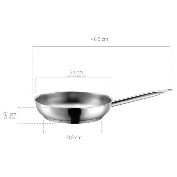 Bratpfanne Radun Typ B - Edelstahl - Silber