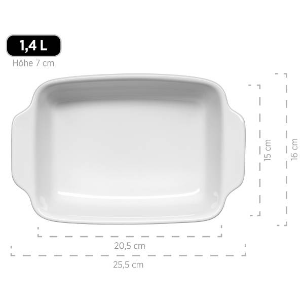 Auflaufform Ianti 2-teilig - Steinzeug - Beere
