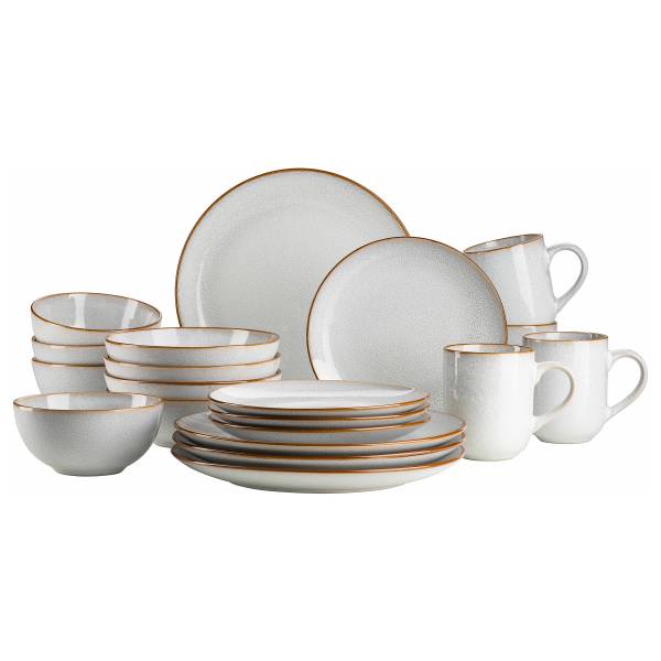 Geschirrset Derti 20-teilig - Multicolor - Keramik - 33 x 39 x 46 cm