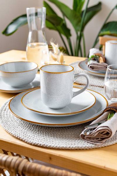 Geschirrset Derti 20-teilig - Multicolor - Keramik - 33 x 39 x 46 cm