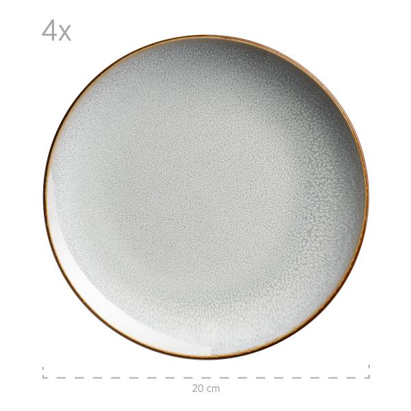 Geschirrset Derti 20-teilig - Multicolor - Keramik - 33 x 39 x 46 cm