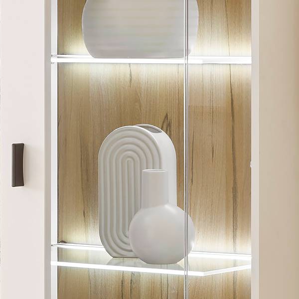Glasbodenbeleuchtung Mellot - 50 cm - Silber - 3er Set