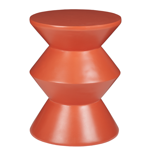 Beistelltisch PIECES - MGO, Keramik - Rot