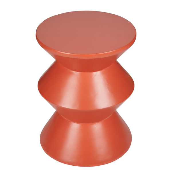 Beistelltisch PIECES - MGO, Keramik - Rot