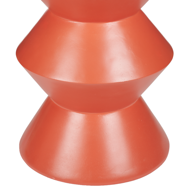 Beistelltisch PIECES - MGO, Keramik - Rot