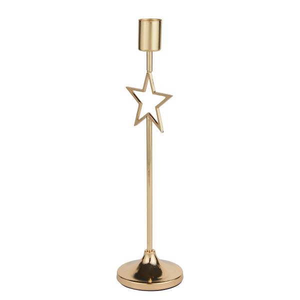 Kerzenhalter STARLET - Eisen - Gold
