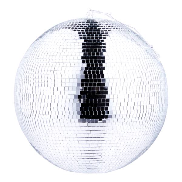 Deko-Kugel DISCO - Glas / Kunststoff -  Silber - 20 x 20 cm