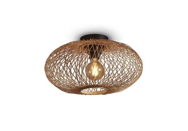 Deckenleuchte Cango - Bambus - Beige - 1-flammig