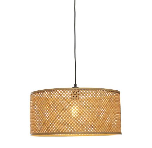 Pendelleuchte Java - Bambus - 1-flammig - Beige