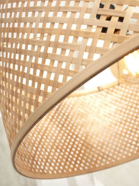 Pendelleuchte Java - Bambus - 1-flammig - Beige