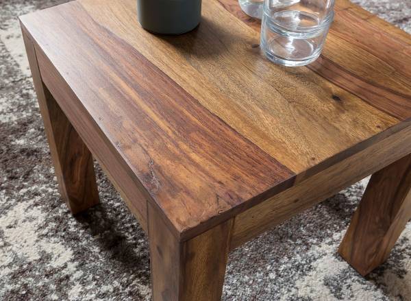Massiver Beistelltisch Rainwood - Sheesham