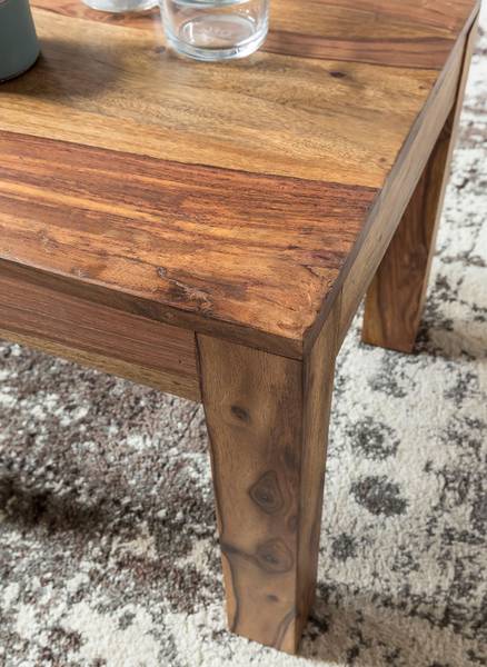Massiver Beistelltisch Rainwood - Sheesham