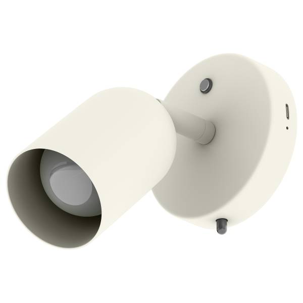 Akku-Wandleuchte DINA - 3-Stufen-Dimmer - inkl. Fernbedienung - Beige