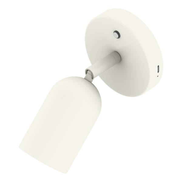 Akku-Wandleuchte DINA - 3-Stufen-Dimmer - inkl. Fernbedienung - Beige