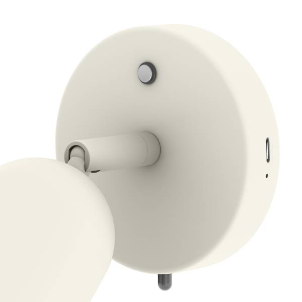 Akku-Wandleuchte DINA - 3-Stufen-Dimmer - inkl. Fernbedienung - Beige