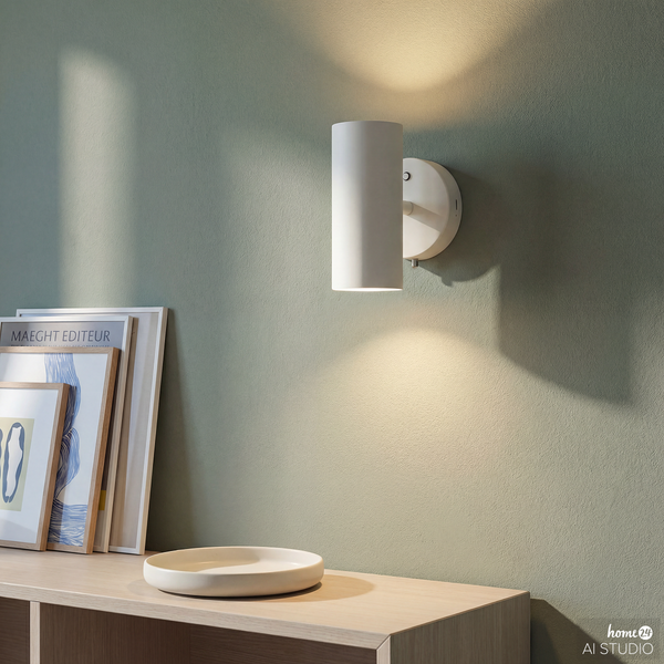 Akku-Wandleuchte DINA - 3-Stufen-Dimmer - inkl. Fernbedienung - Beige