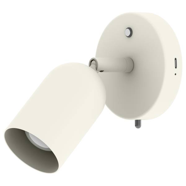 Akku-Wandleuchte DINA - 3-Stufen-Dimmer - inkl. Fernbedienung - Beige