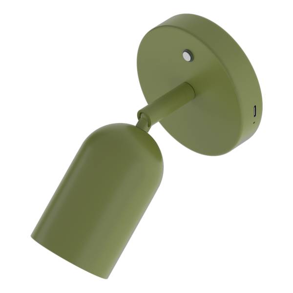 Akku-Wandleuchte DINA - 3-Stufen-Dimmer - inkl. Fernbedienung - Grün