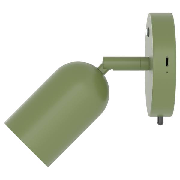 Akku-Wandleuchte DINA - 3-Stufen-Dimmer - inkl. Fernbedienung - Grün