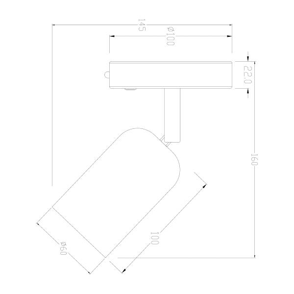 Akku-Wandleuchte DINA - 3-Stufen-Dimmer - inkl. Fernbedienung - Grün