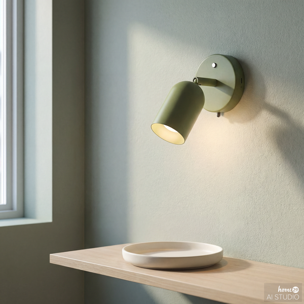 Akku-Wandleuchte DINA - 3-Stufen-Dimmer - inkl. Fernbedienung - Grün