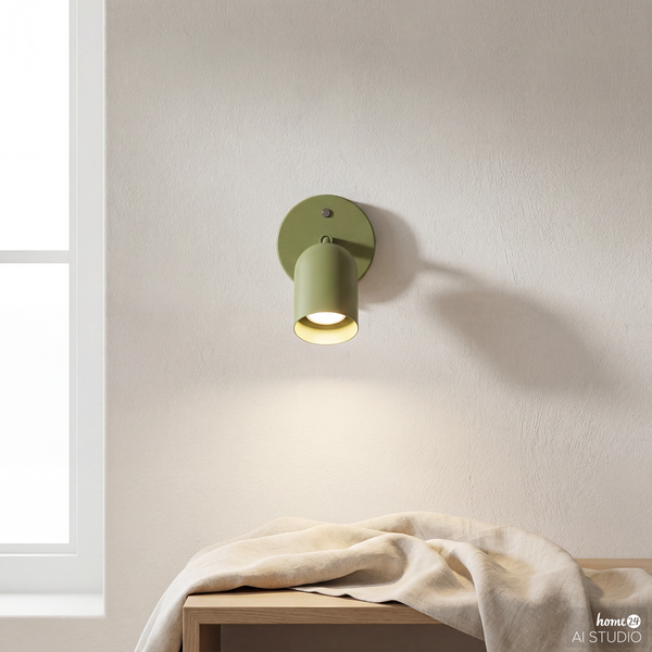 Akku-Wandleuchte DINA - 3-Stufen-Dimmer - inkl. Fernbedienung - Grün